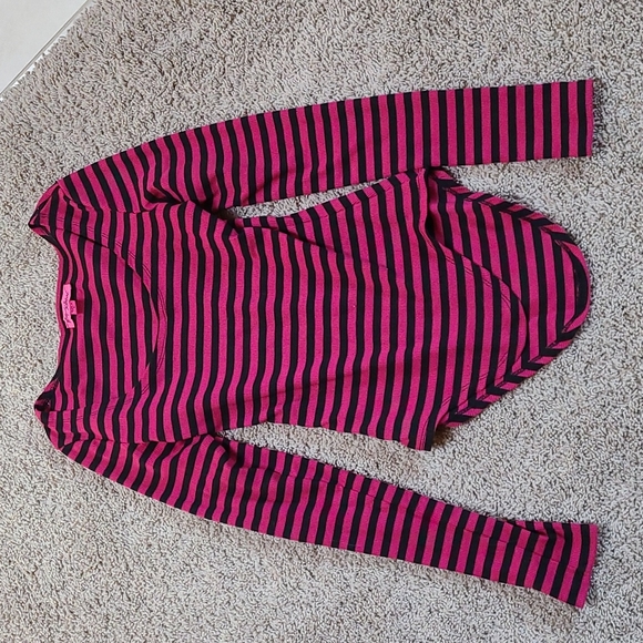 Betsey Johnson long sleeve striped top size sm - Picture 1 of 5